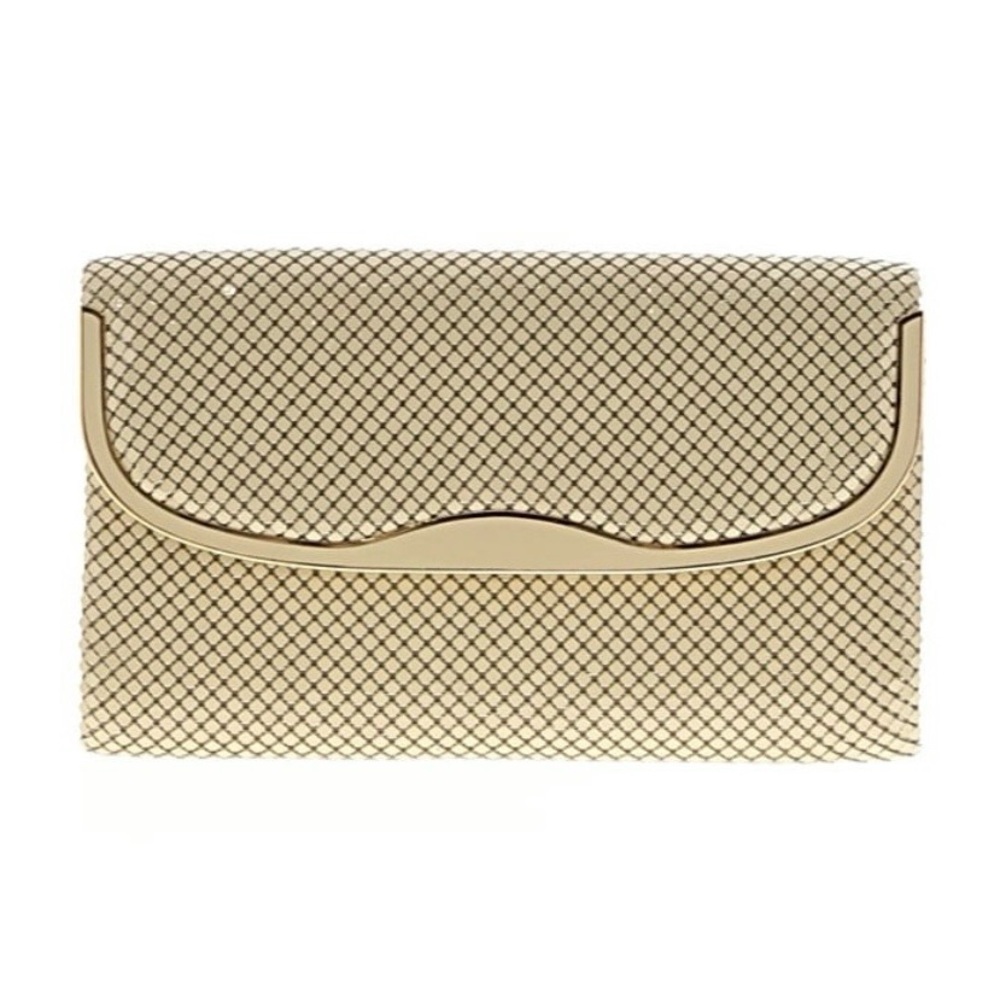 Ivory and Gold Clutch Evening Bag